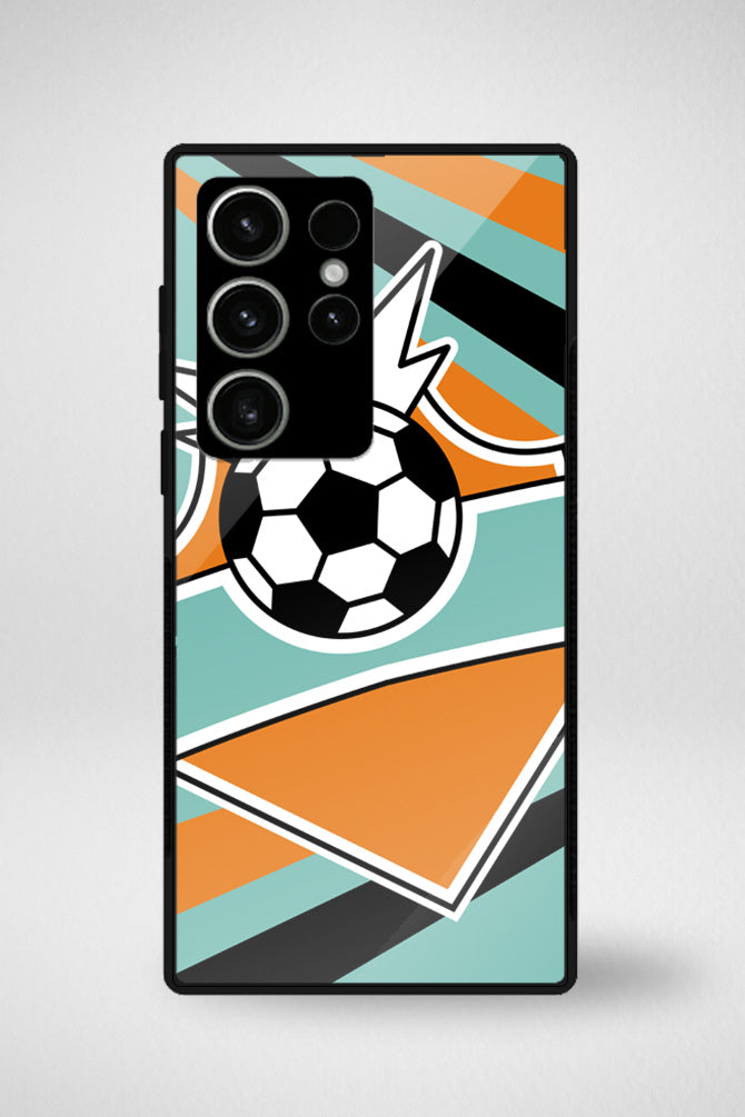 Soccer sport colorful Glass Mobile Case - iPhone, Samsung & OnePlus -5