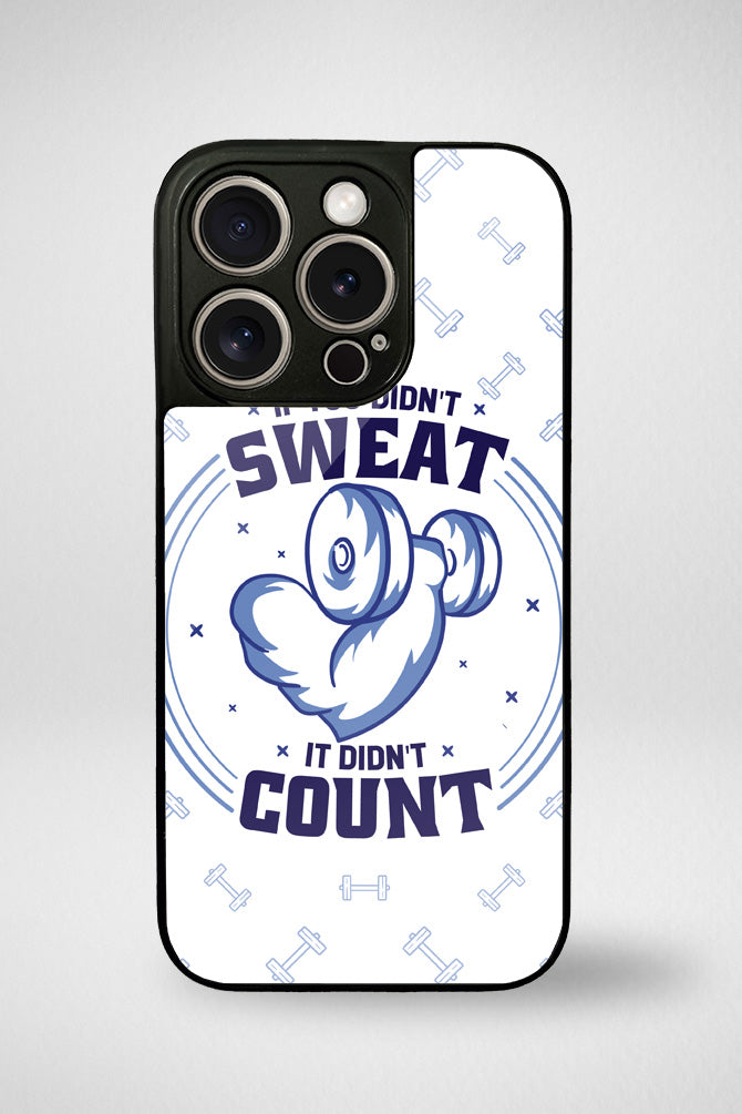Gym quotes Glass Mobile Case - iPhone, Samsung & OnePlus -7