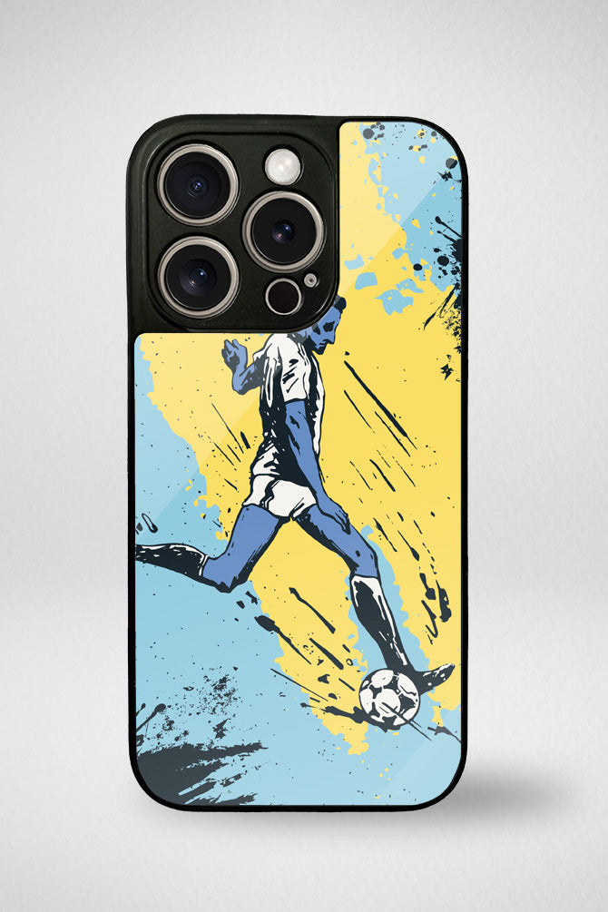 Soccer sport players Glass Mobile Case - iPhone, Samsung & OnePlus -2
