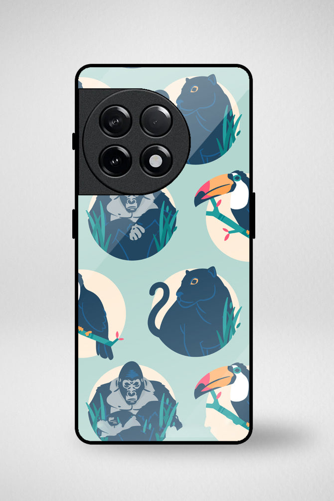 Black Jungle Glass Mobile Case - iPhone, Samsung & OnePlus -4