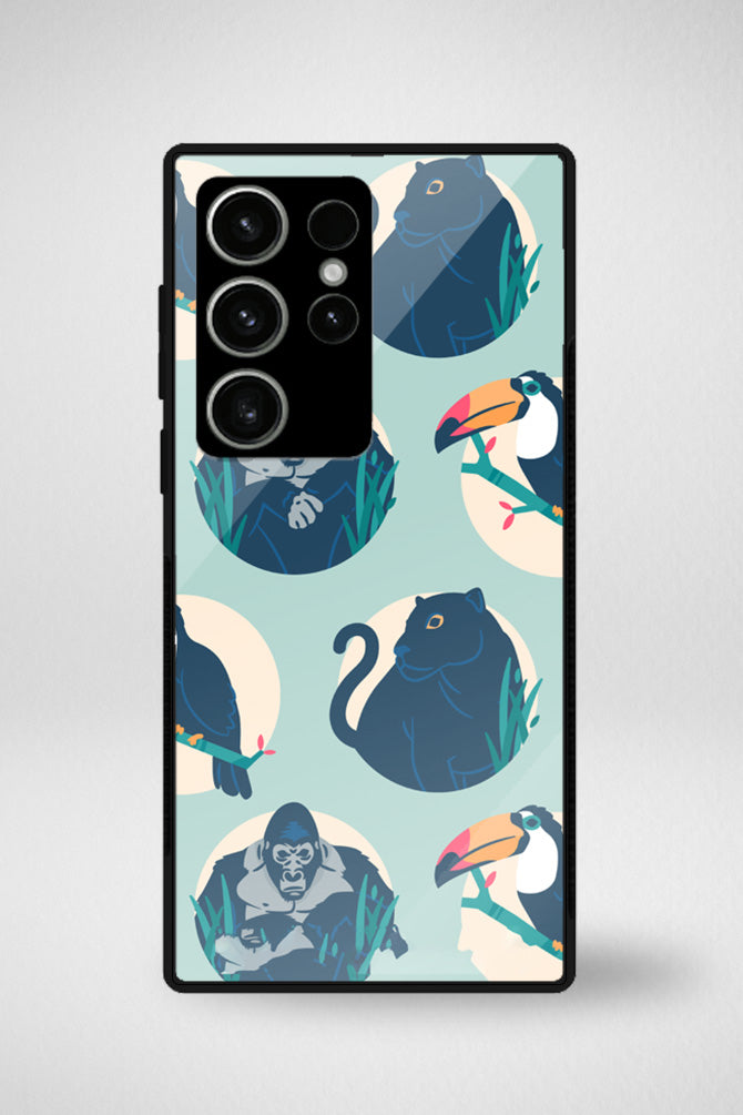 Black Jungle Glass Mobile Case - iPhone, Samsung & OnePlus -3