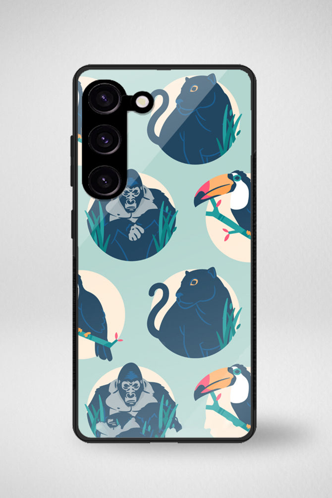Black Jungle Glass Mobile Case - iPhone, Samsung & OnePlus -5