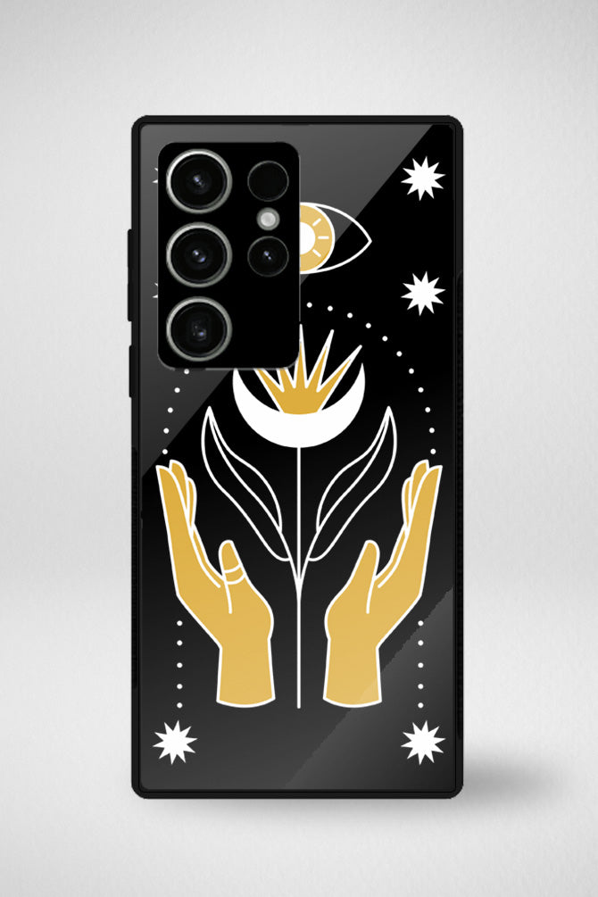 Mystic hands Glass Mobile Case - iPhone, Samsung & OnePlus -5