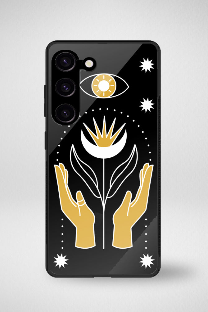 Mystic hands Glass Mobile Case - iPhone, Samsung & OnePlus -6