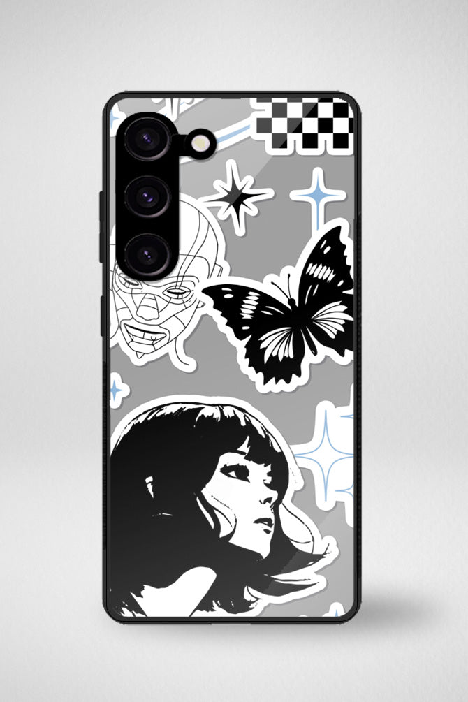 Techno whimsical artistry Glass Mobile Case - iPhone, Samsung & OnePlus -11