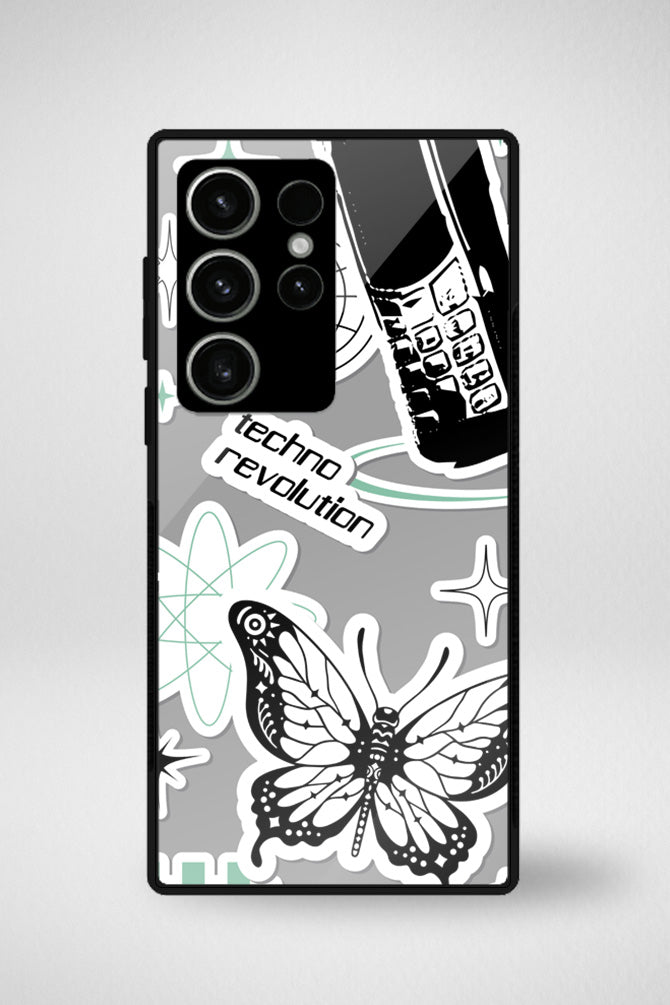Techno whimsical artistry Glass Mobile Case - iPhone, Samsung & OnePlus -15