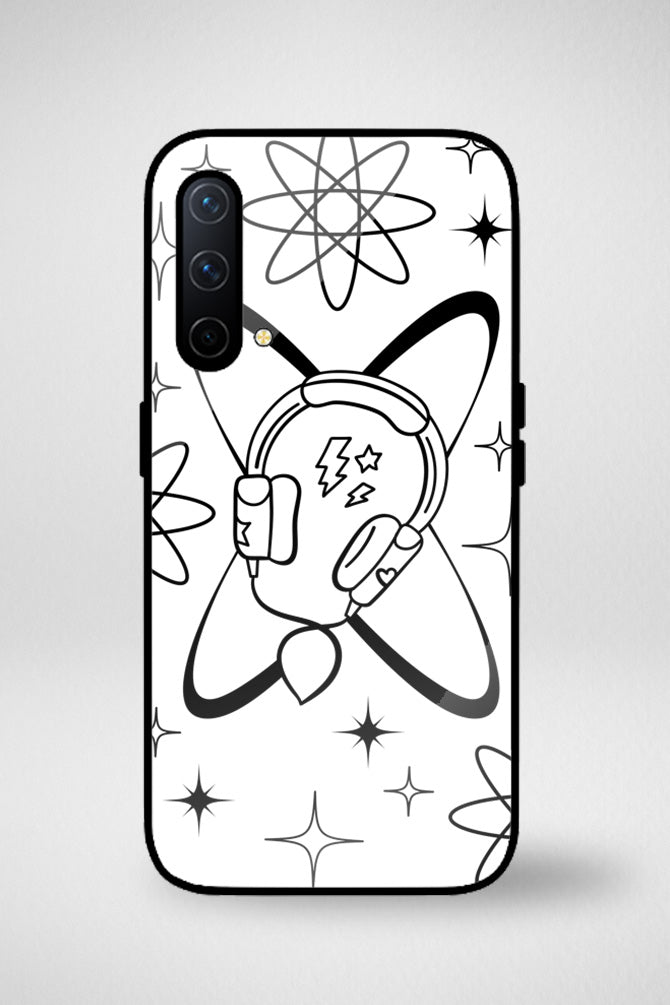 Monochrome doodle Glass Mobile Case - iPhone, Samsung & OnePlus -4