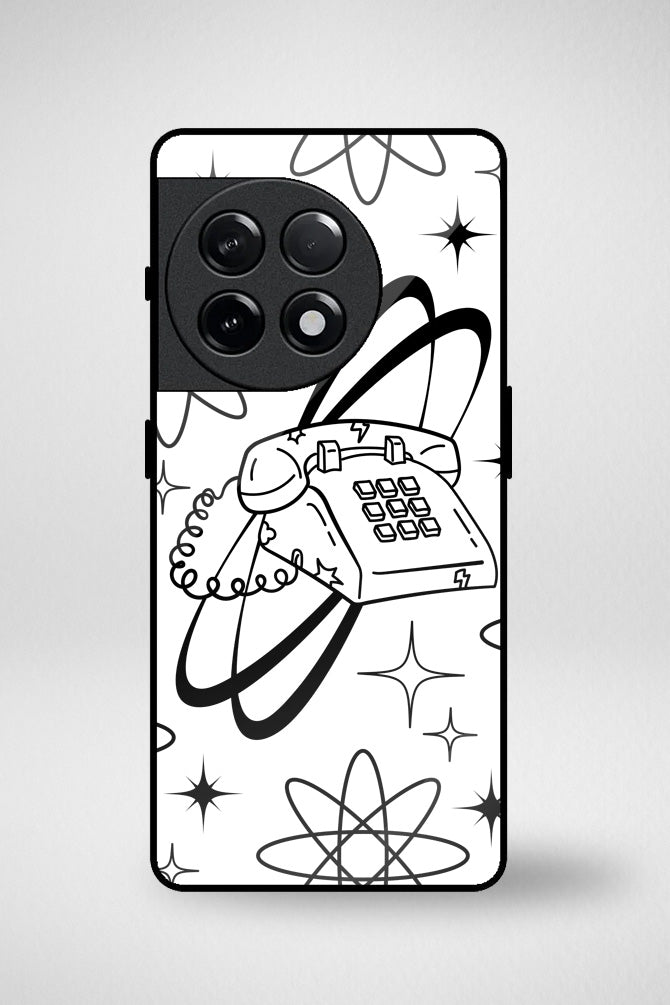 Monochrome doodle Glass Mobile Case - iPhone, Samsung & OnePlus -8