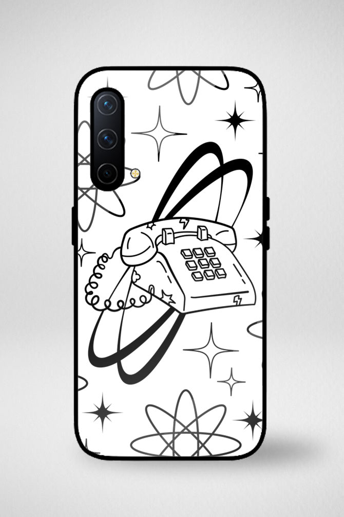 Monochrome doodle Glass Mobile Case - iPhone, Samsung & OnePlus -9