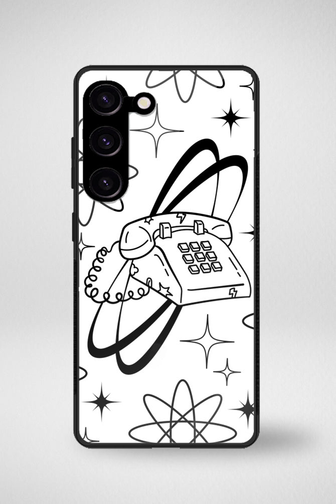 Monochrome doodle Glass Mobile Case - iPhone, Samsung & OnePlus -11