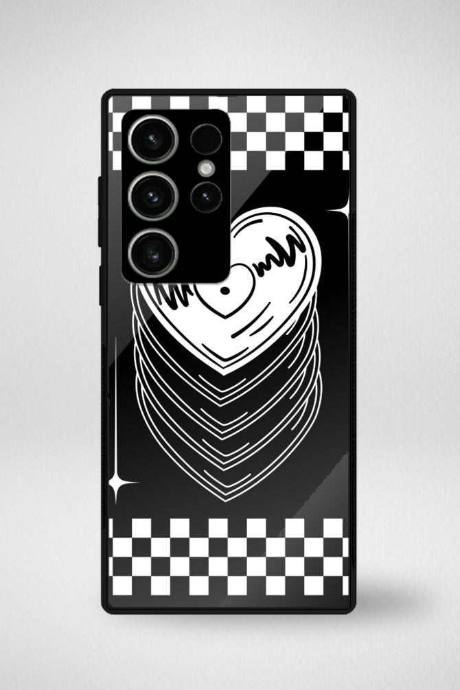 Monochrome doodle Glass Mobile Case - iPhone, Samsung & OnePlus -15