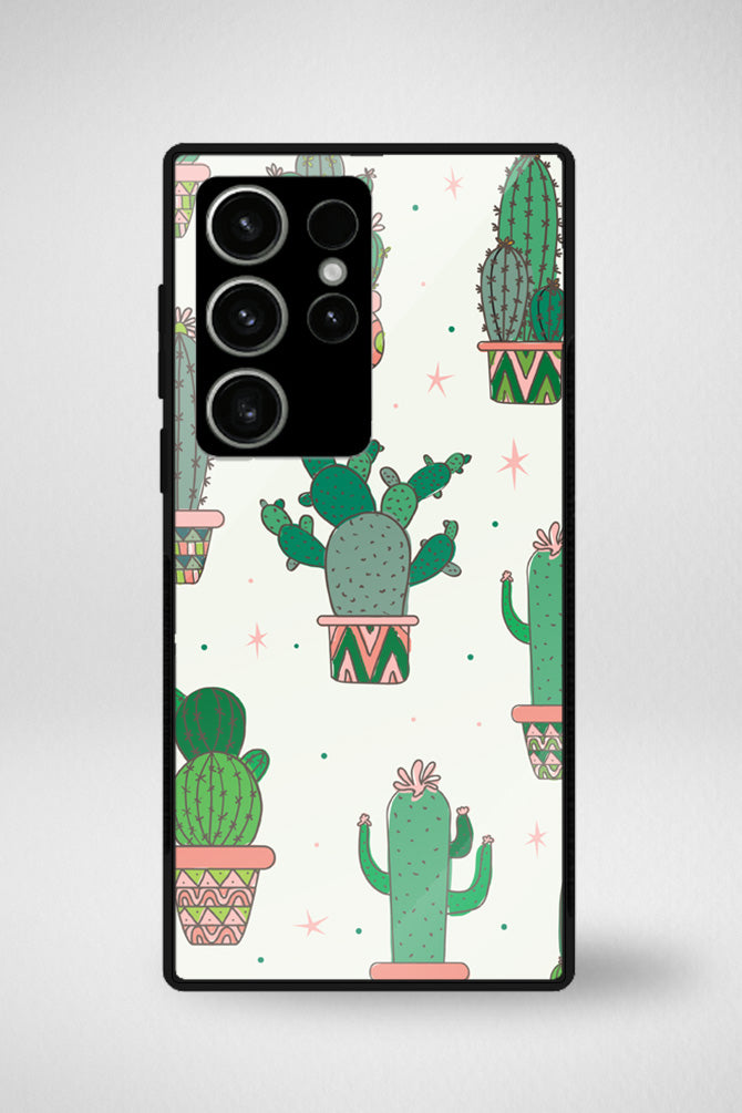Cactus Glass Mobile Case - iPhone, Samsung & OnePlus -5