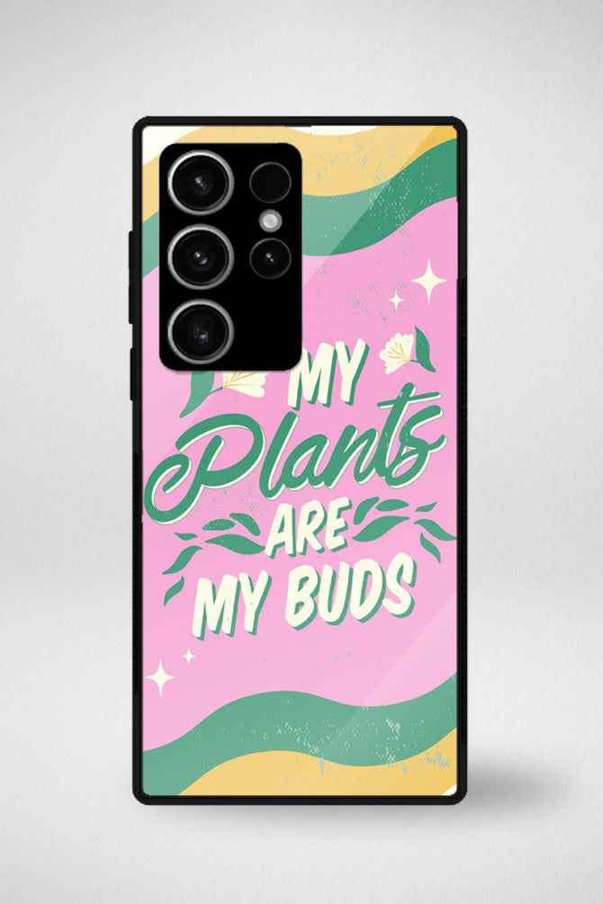 Houseplants lettering Glass Mobile Case - iPhone, Samsung & OnePlus -5