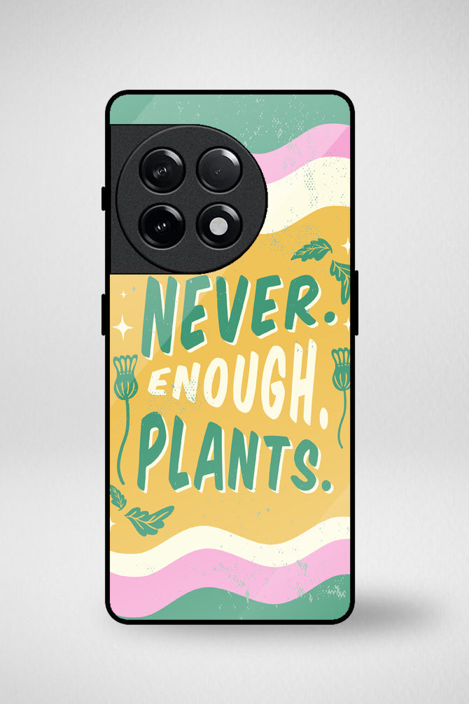Houseplants lettering Glass Mobile Case - iPhone, Samsung & OnePlus -8