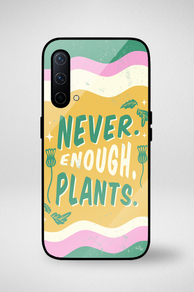 Houseplants lettering Glass Mobile Case - iPhone, Samsung & OnePlus -9