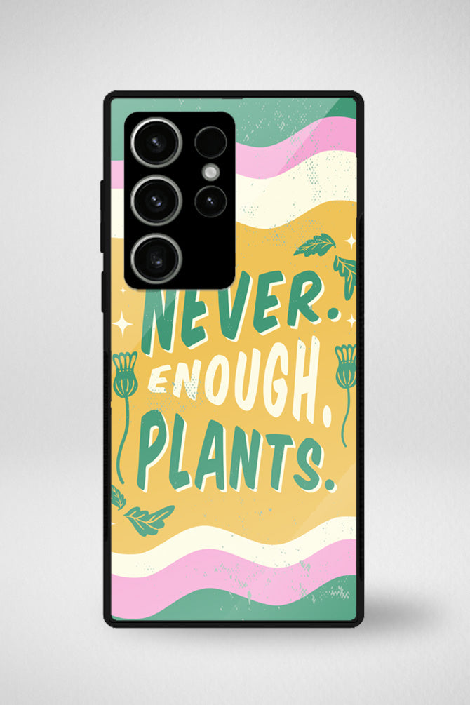 Houseplants lettering Glass Mobile Case - iPhone, Samsung & OnePlus -10
