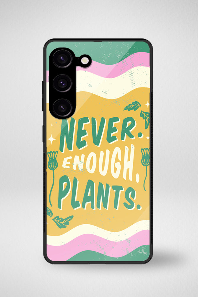 Houseplants lettering Glass Mobile Case - iPhone, Samsung & OnePlus -11