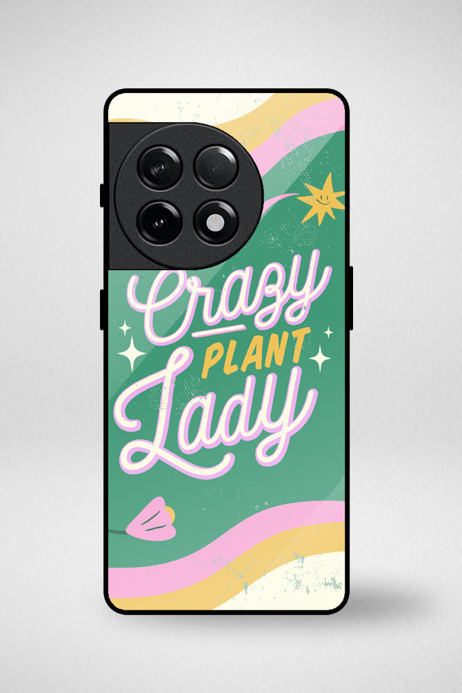 Houseplants lettering Glass Mobile Case - iPhone, Samsung & OnePlus -13