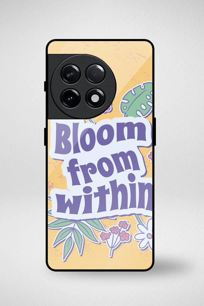 Motivational floral Glass Mobile Case - iPhone, Samsung & OnePlus -3