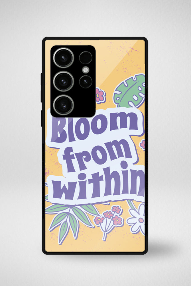 Motivational floral Glass Mobile Case - iPhone, Samsung & OnePlus -5