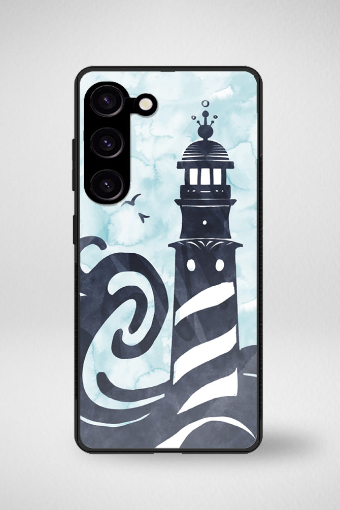 Lighthouse in the ocean Glass Mobile Case - iPhone, Samsung & OnePlus -11