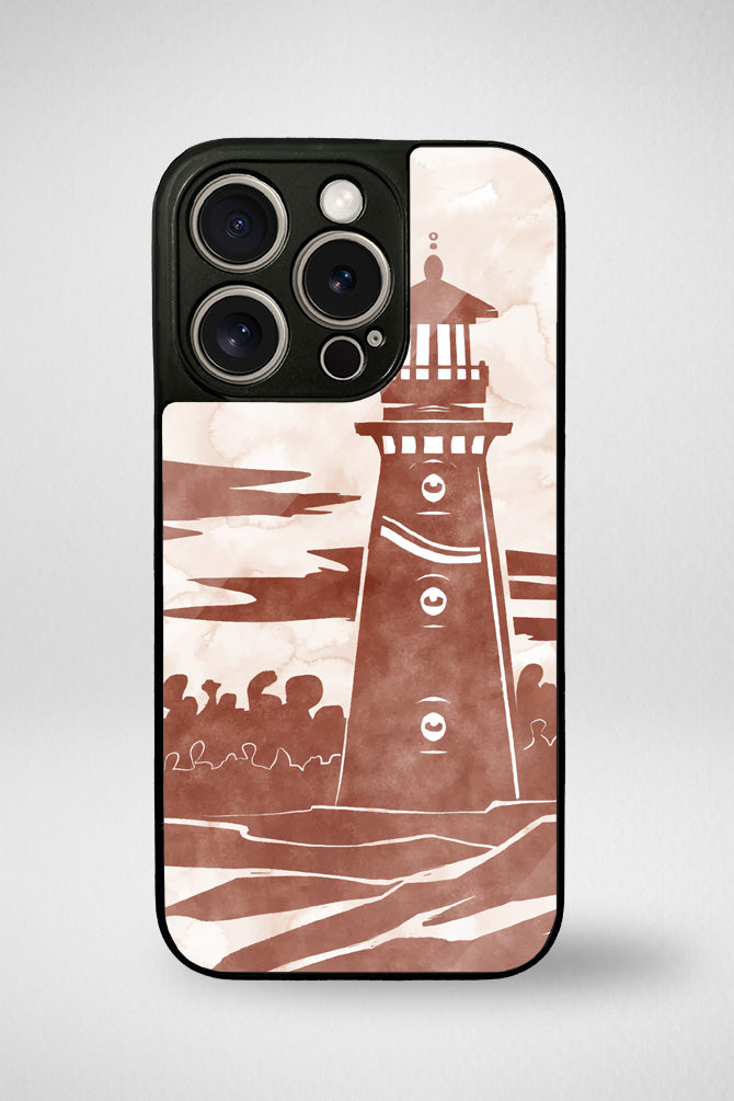 Lighthouse in the ocean Glass Mobile Case - iPhone, Samsung & OnePlus -12