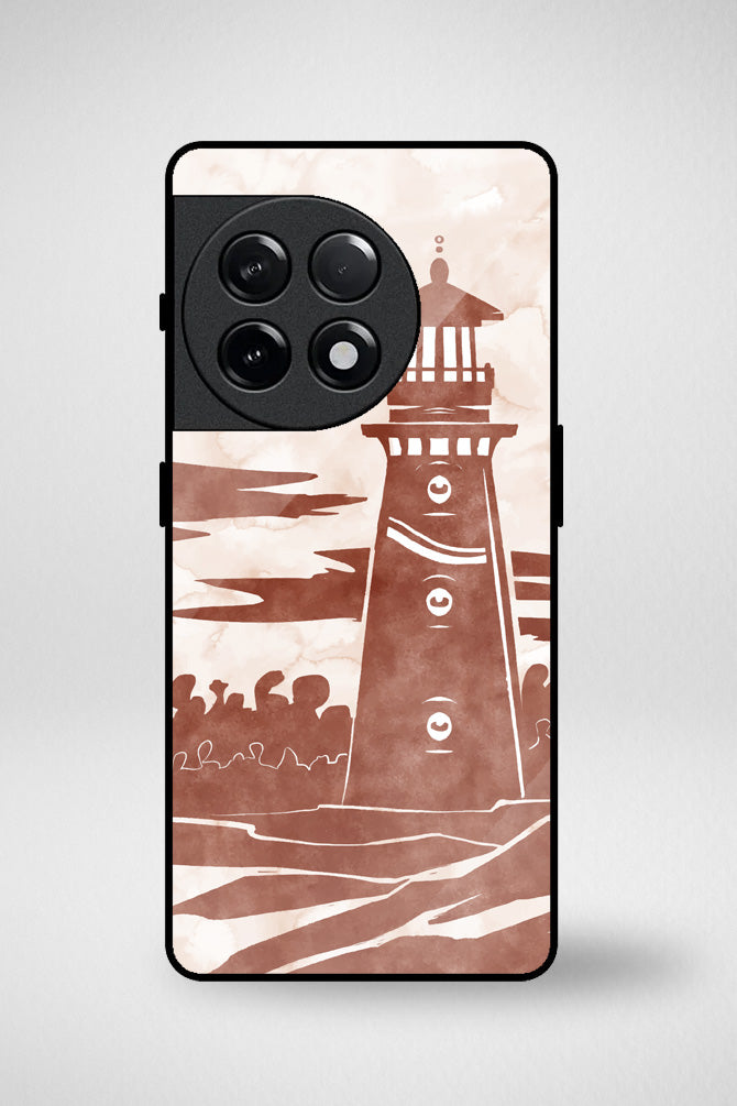 Lighthouse in the ocean Glass Mobile Case - iPhone, Samsung & OnePlus -13