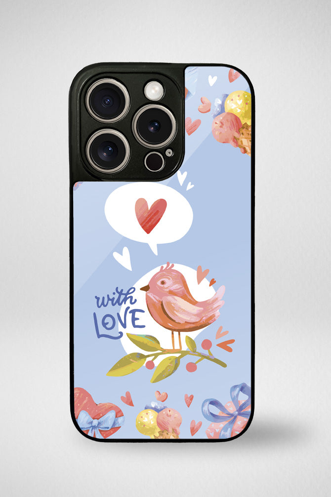 Valentines day watercolor Glass Mobile Case - iPhone, Samsung & OnePlus -12