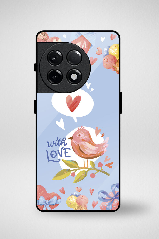 Valentines day watercolor Glass Mobile Case - iPhone, Samsung & OnePlus -13