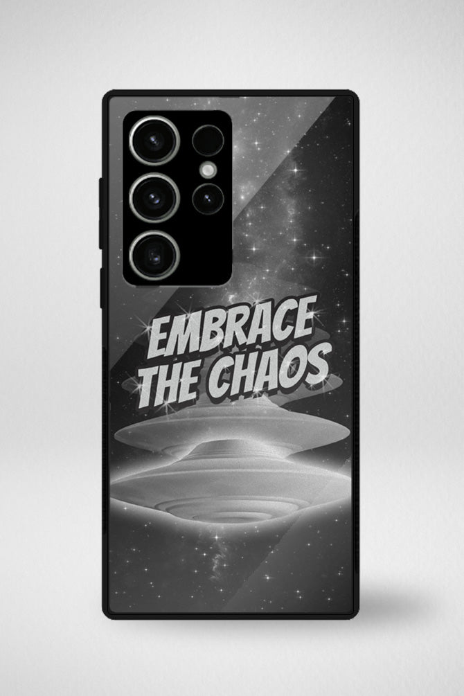 Alien spaceship flying Glass Mobile Case - iPhone, Samsung & OnePlus -10