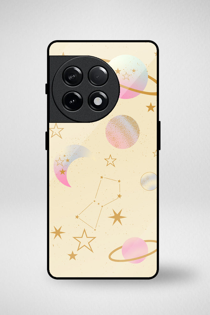 Planets and stars gradient Glass Mobile Case - iPhone, Samsung & OnePlus -3