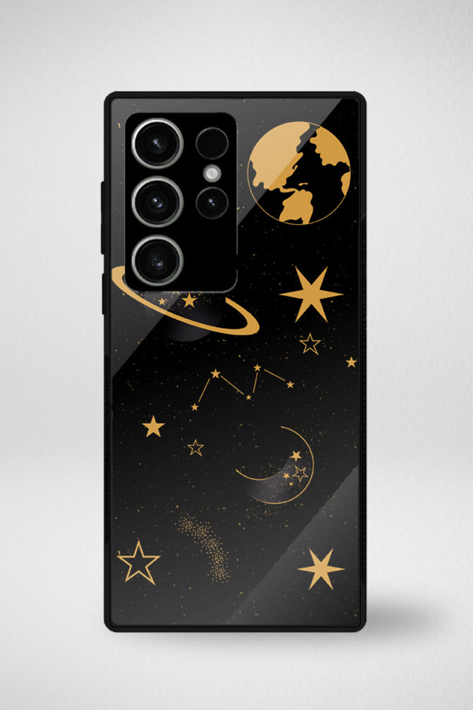Planets and stars gradient Glass Mobile Case - iPhone, Samsung & OnePlus -10