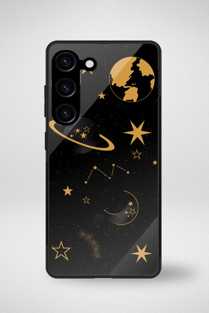 Planets and stars gradient Glass Mobile Case - iPhone, Samsung & OnePlus -11