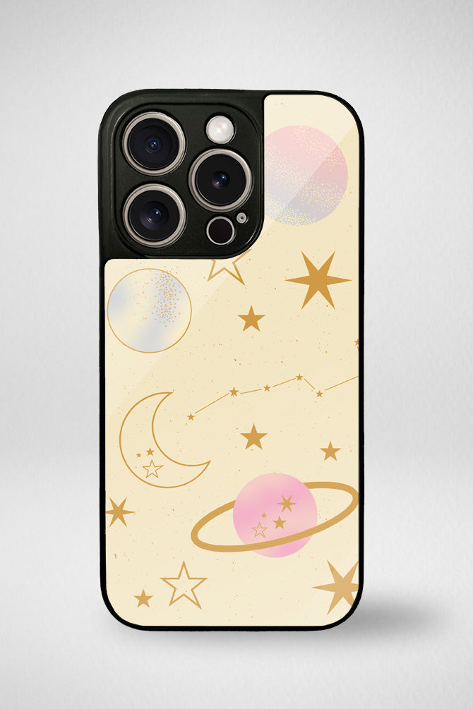 Planets and stars gradient Glass Mobile Case - iPhone, Samsung & OnePlus -12