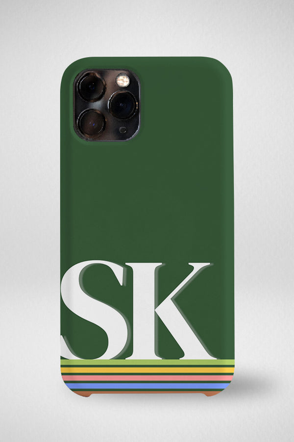 Initial Name Customized Hard Mobile Case - iPhone, Samsung, OnePlus & Xiaomi