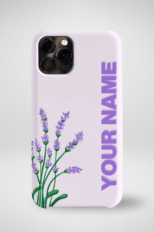 Lavender Customized Hard Mobile Case - iPhone, Samsung, OnePlus & Xiaomi