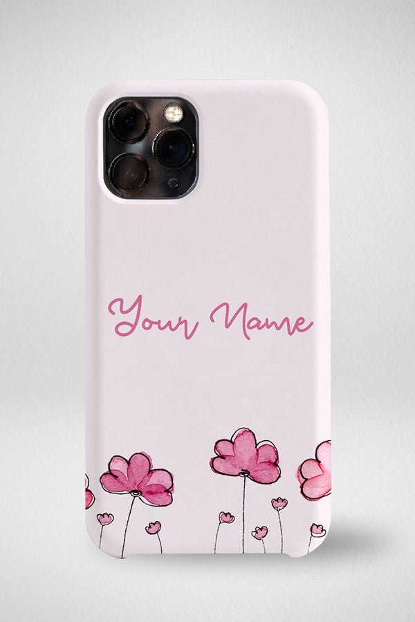 Stylish Pink Customized Hard Mobile Case - iPhone, Samsung, OnePlus & Xiaomi