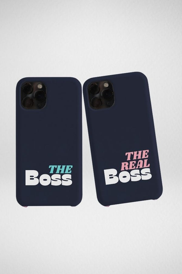 The Boss & The Real Boss Couple Hard Mobile Case - iPhone, Samsung, OnePlus & Xiaomi