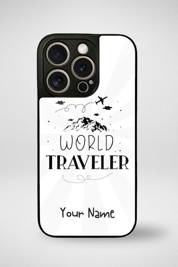 World Traveler Customized Glass Mobile Case - iPhone, Samsung & OnePlus