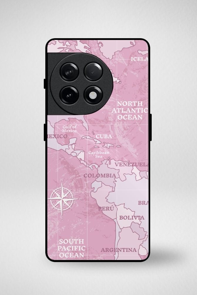 Worldmap Travel Glass Mobile Case - iPhone, Samsung & OnePlus -12