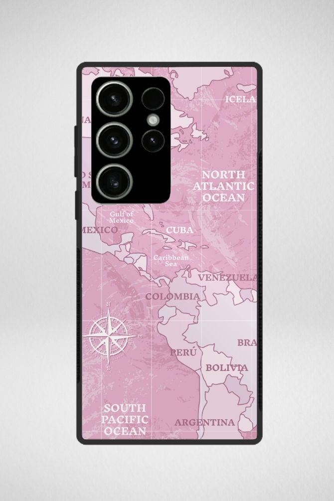 Worldmap Travel Glass Mobile Case - iPhone, Samsung & OnePlus -14