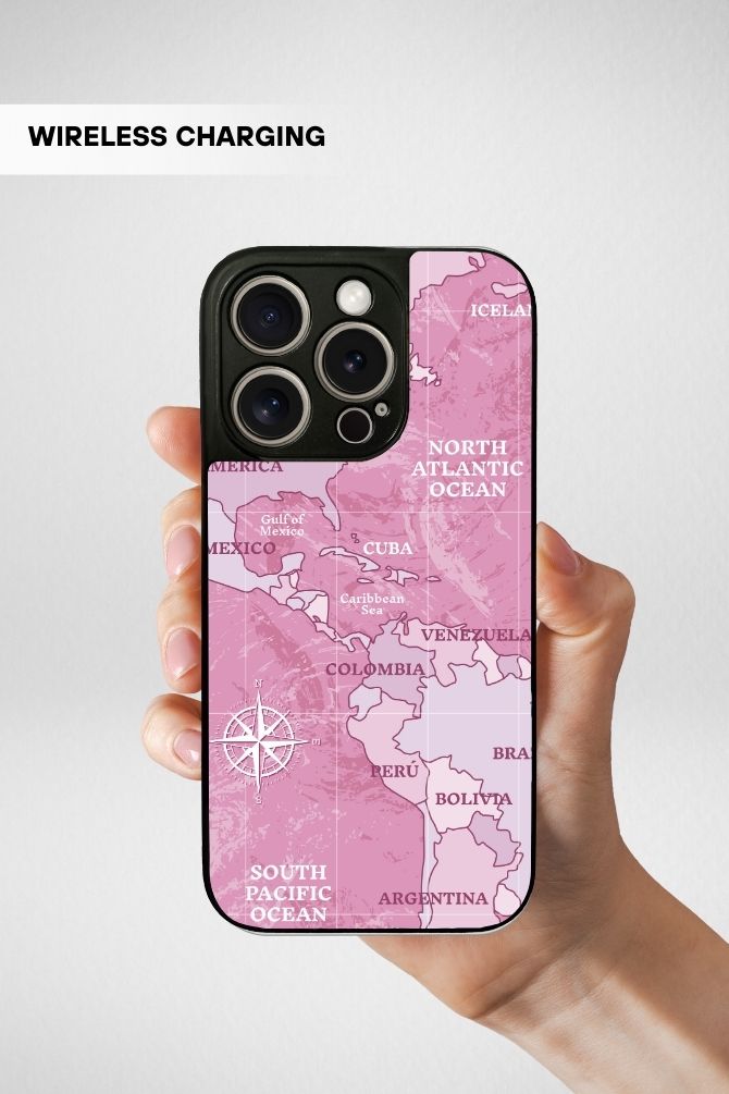 Worldmap Travel Glass Mobile Case - iPhone, Samsung & OnePlus -16