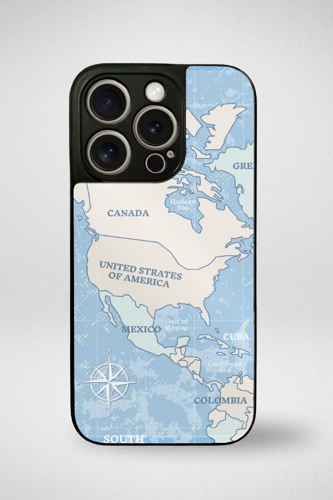 Worldmap Travel Glass Mobile Case - iPhone, Samsung & OnePlus -19