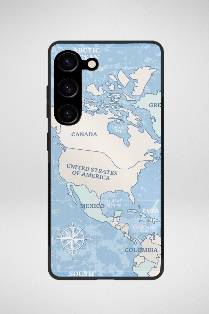 Worldmap Travel Glass Mobile Case - iPhone, Samsung & OnePlus -23