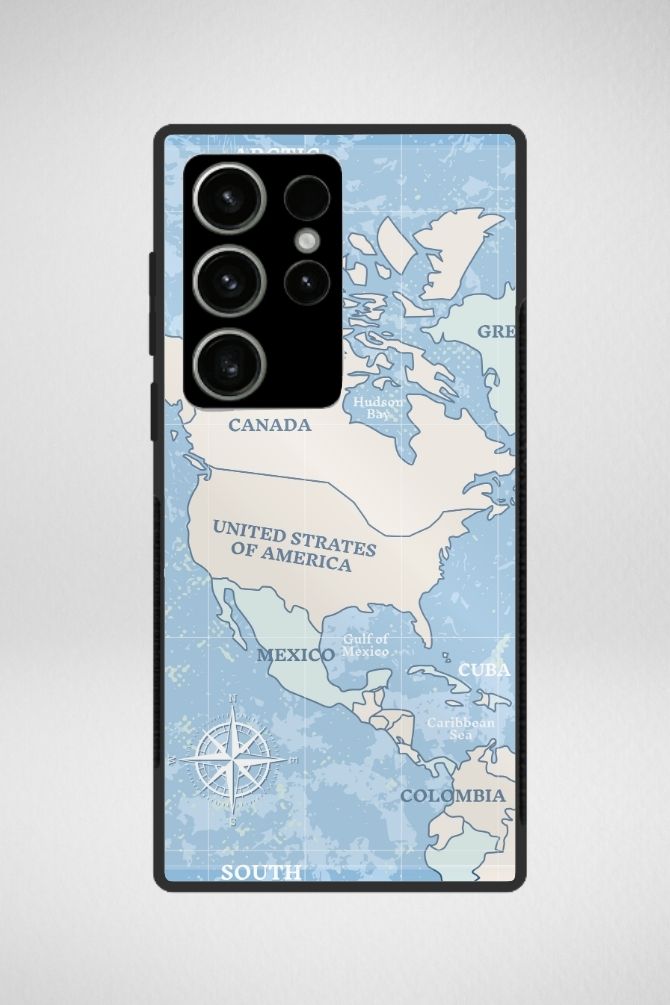 Worldmap Travel Glass Mobile Case - iPhone, Samsung & OnePlus -22
