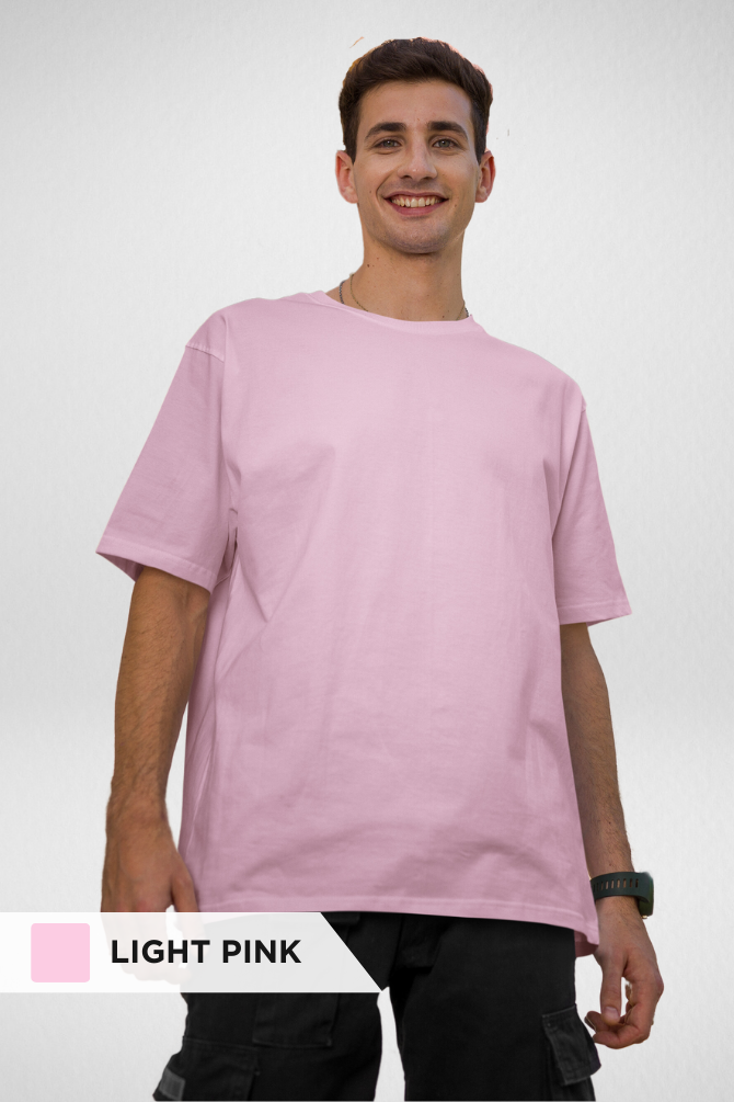 Light Pink And Mint Oversized T-Shirts Combo For Men - WowWaves - 2