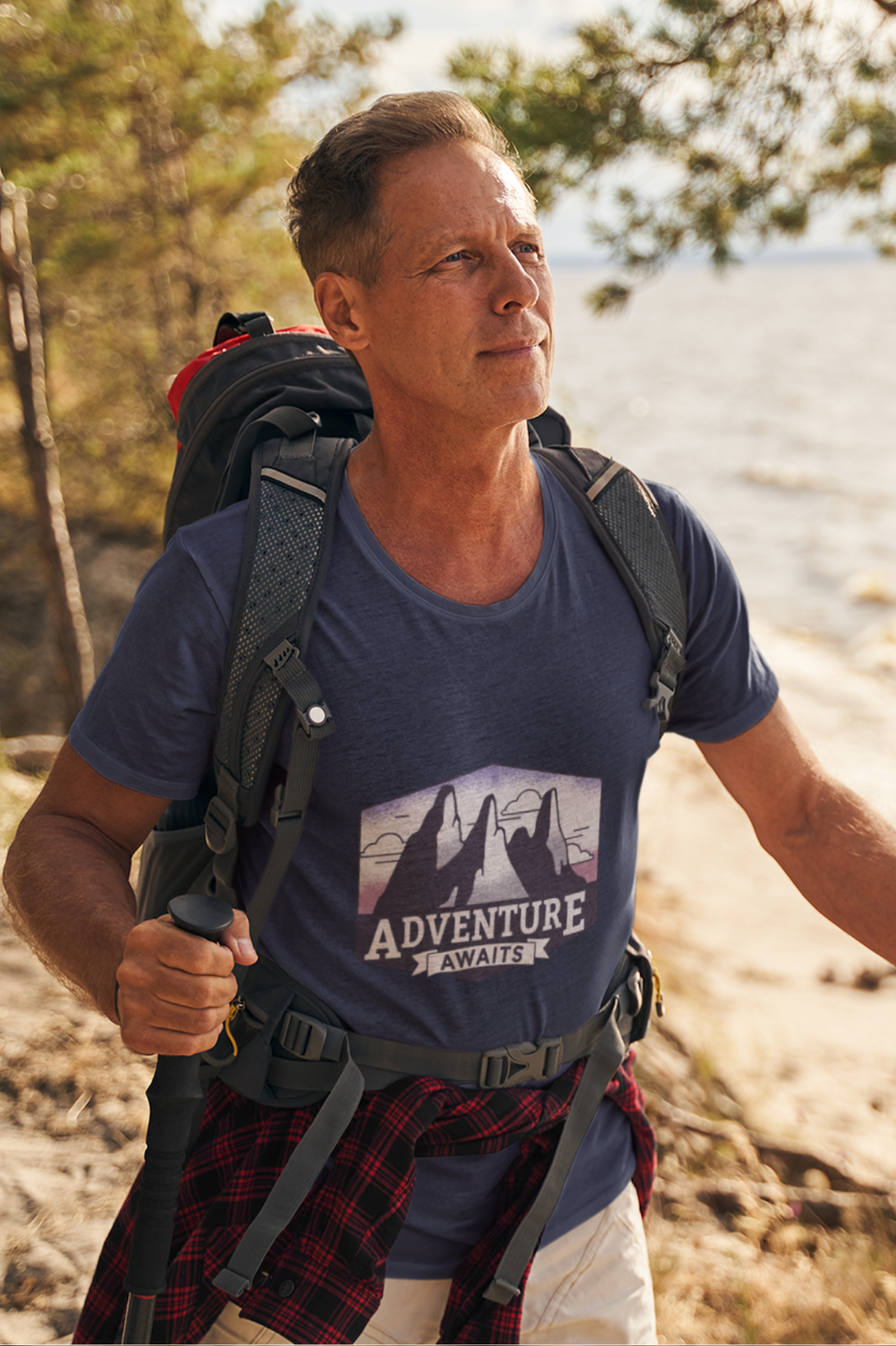 Adventure Awaits Printed T-Shirt For Men - WowWaves - 4