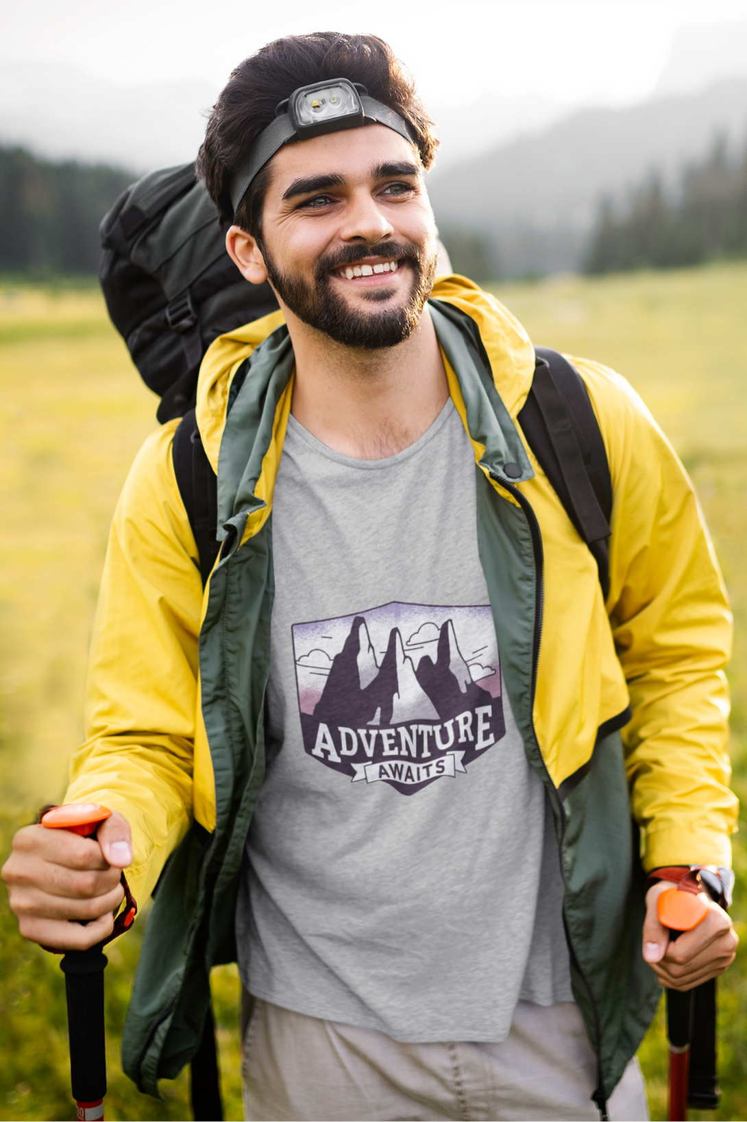 Adventure Awaits Printed T-Shirt For Men - WowWaves - 5