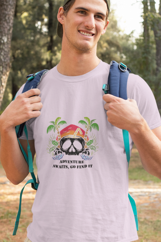Hawaiian Beach Printed T-Shirt For Men - WowWaves - 4