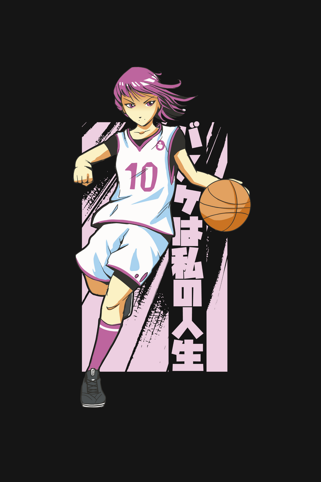 Anime Basketball Printed T-Shirt For Women - WowWaves - 1